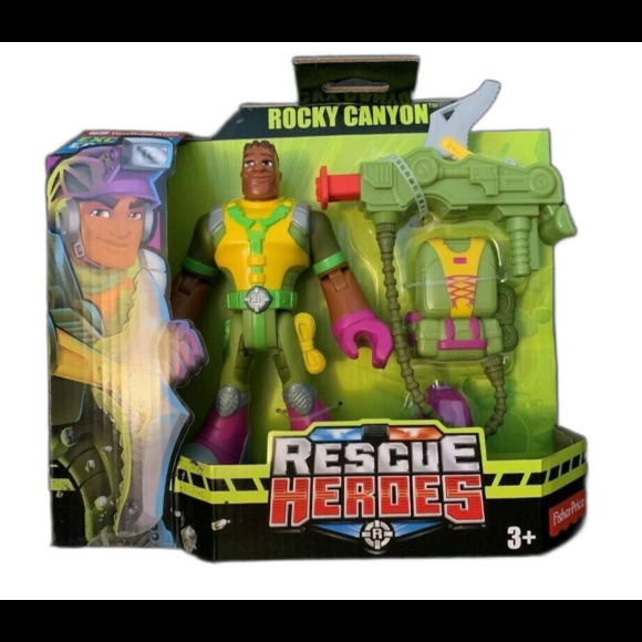 RESCUE‎ HEROES ROCKY CANYON W/ SWINGING PICK AXE *NEW* - Picture 1 of 1